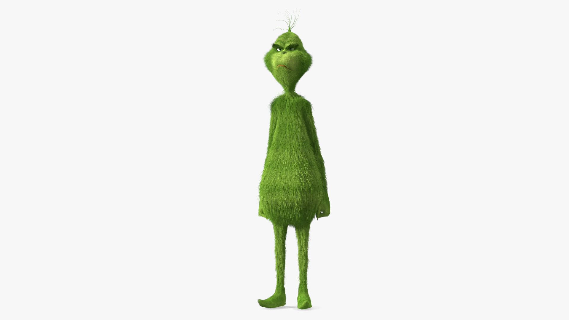 The Grinch Cartoon Character with Fur 3D