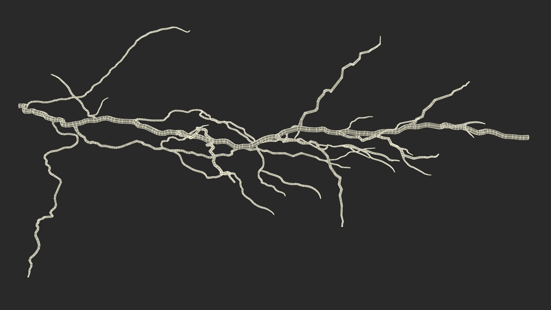Cartoon Lightning Strike 3D model