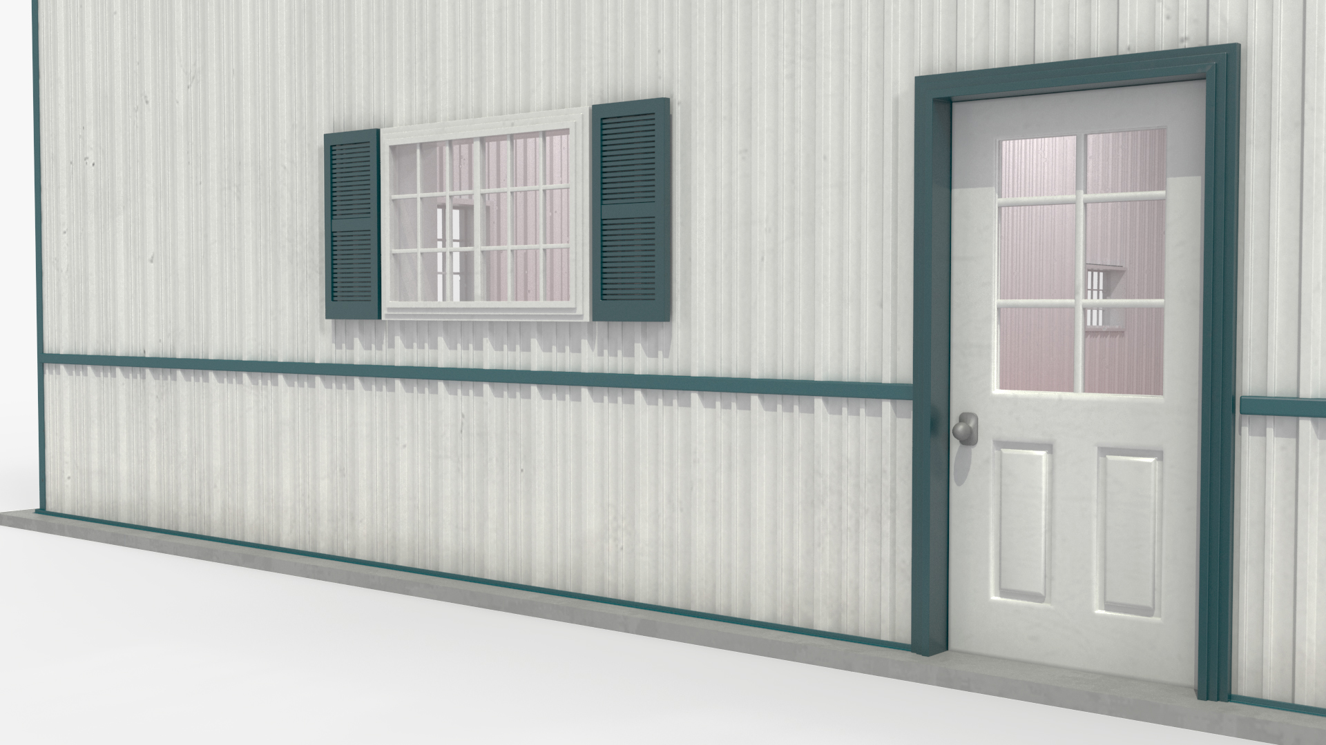 3D Compact Airplane Hangar model