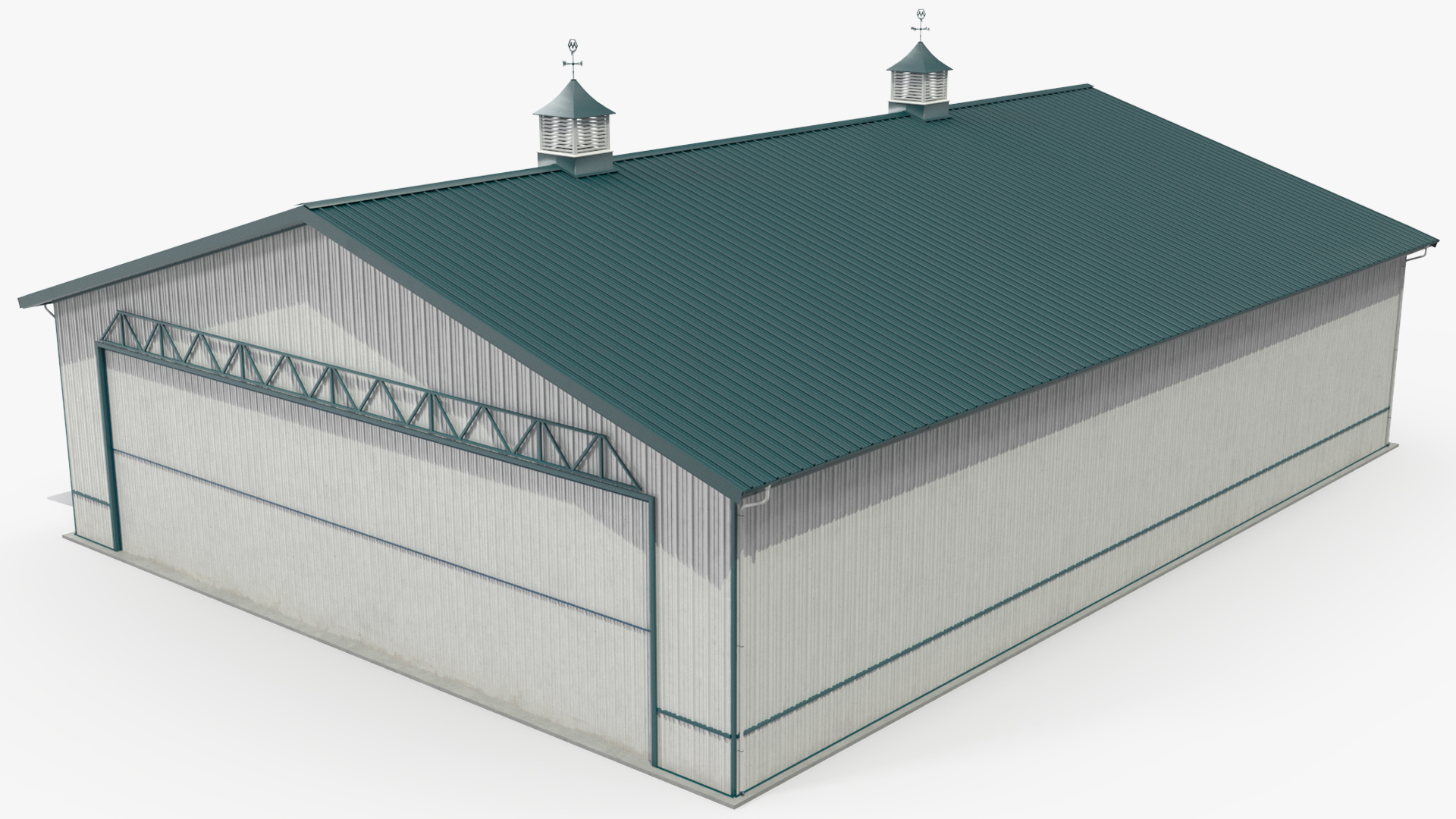 3D Compact Airplane Hangar model