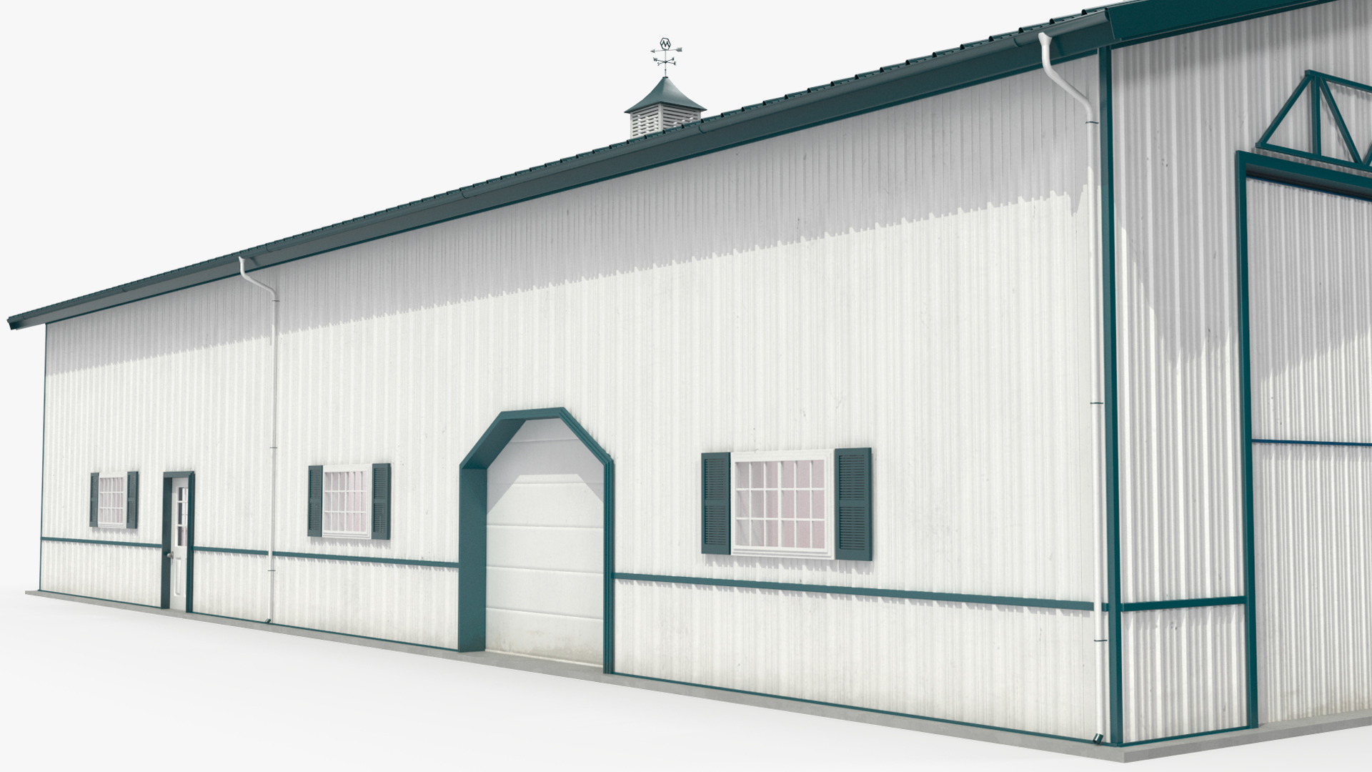 3D Compact Airplane Hangar model