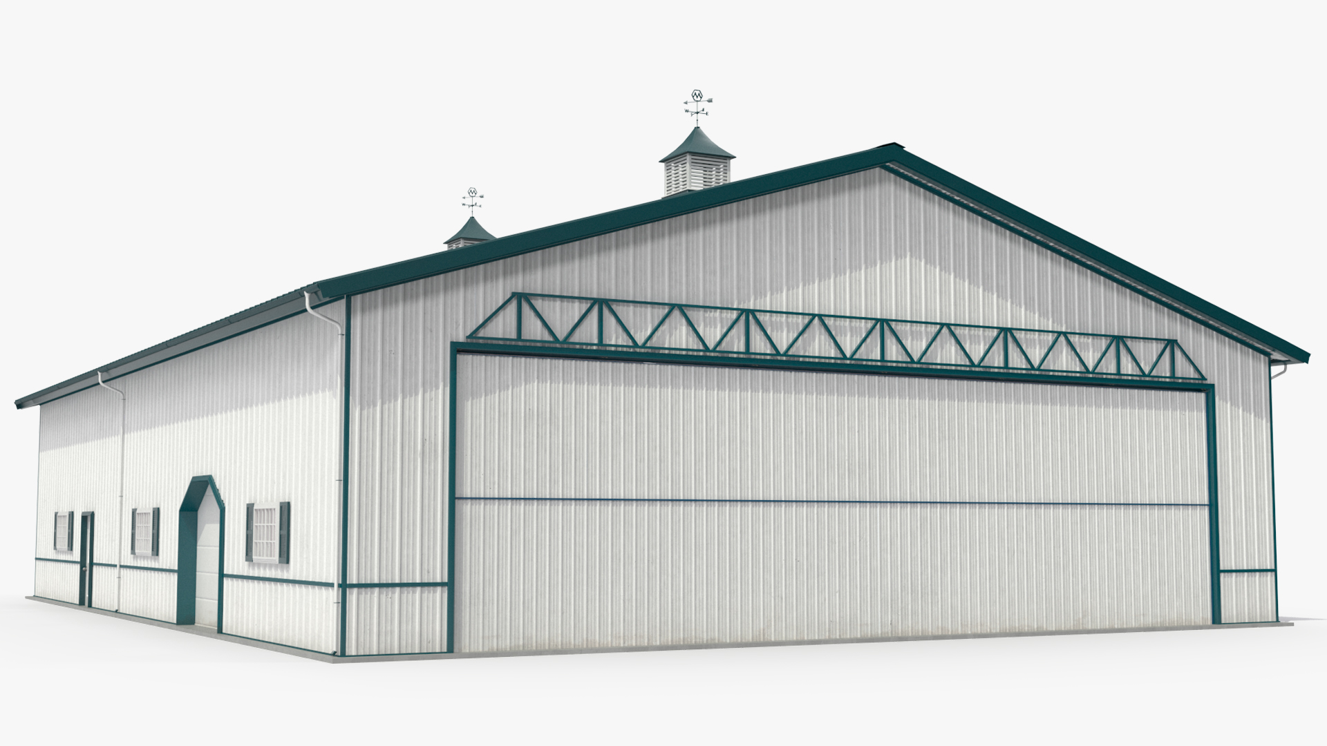 3D Compact Airplane Hangar model