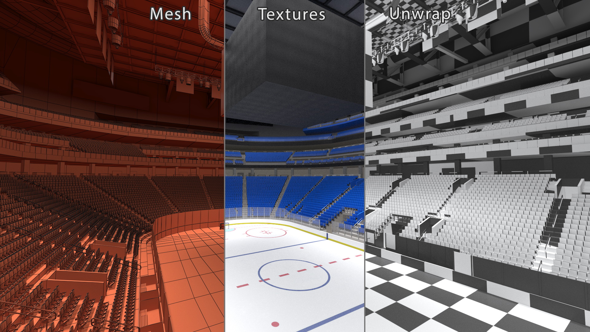 3D Ice Hockey Arena