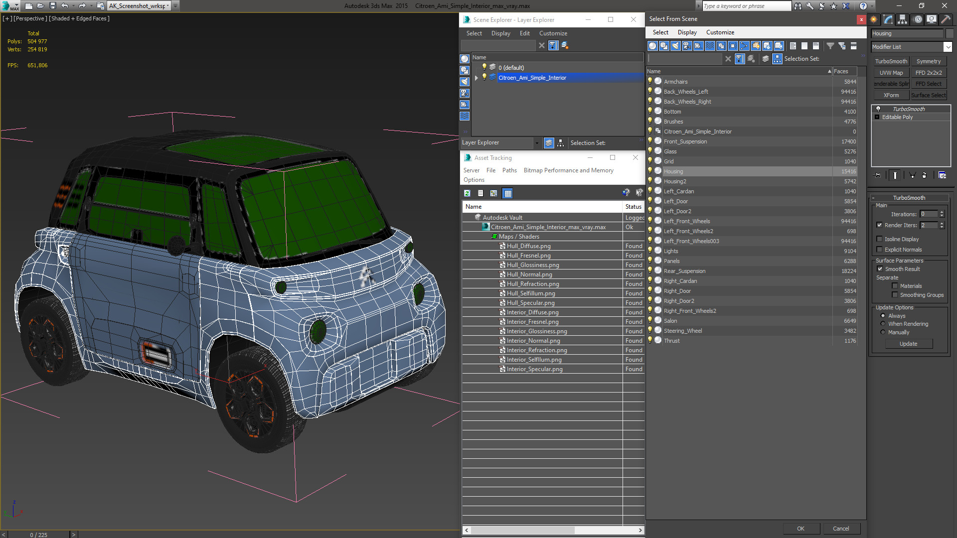 Citroen Ami Simple Interior 3D