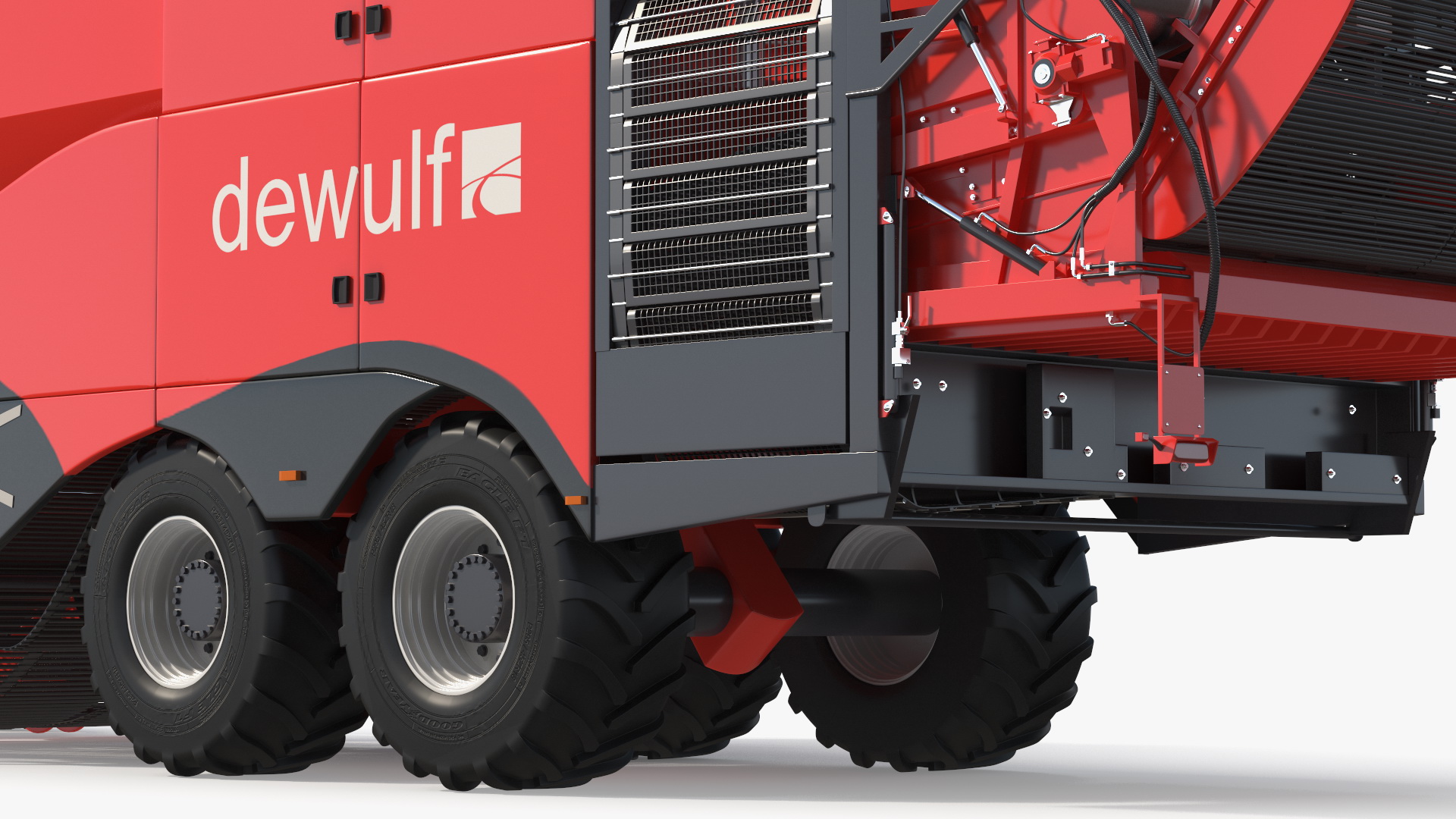 3D Dewulf Enduro 4-Row Harvester Rigged