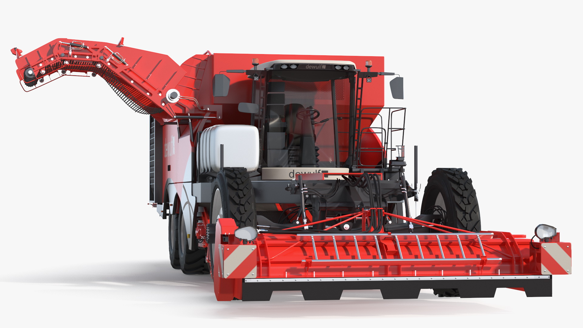 3D Dewulf Enduro 4-Row Harvester Rigged