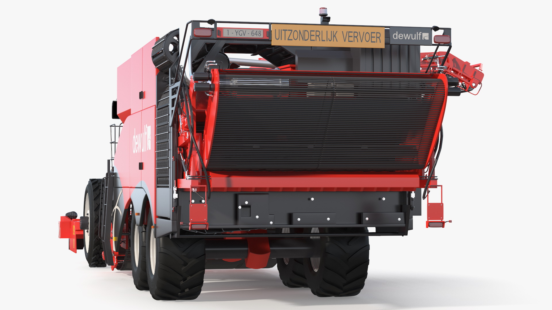 3D Dewulf Enduro 4-Row Harvester Rigged