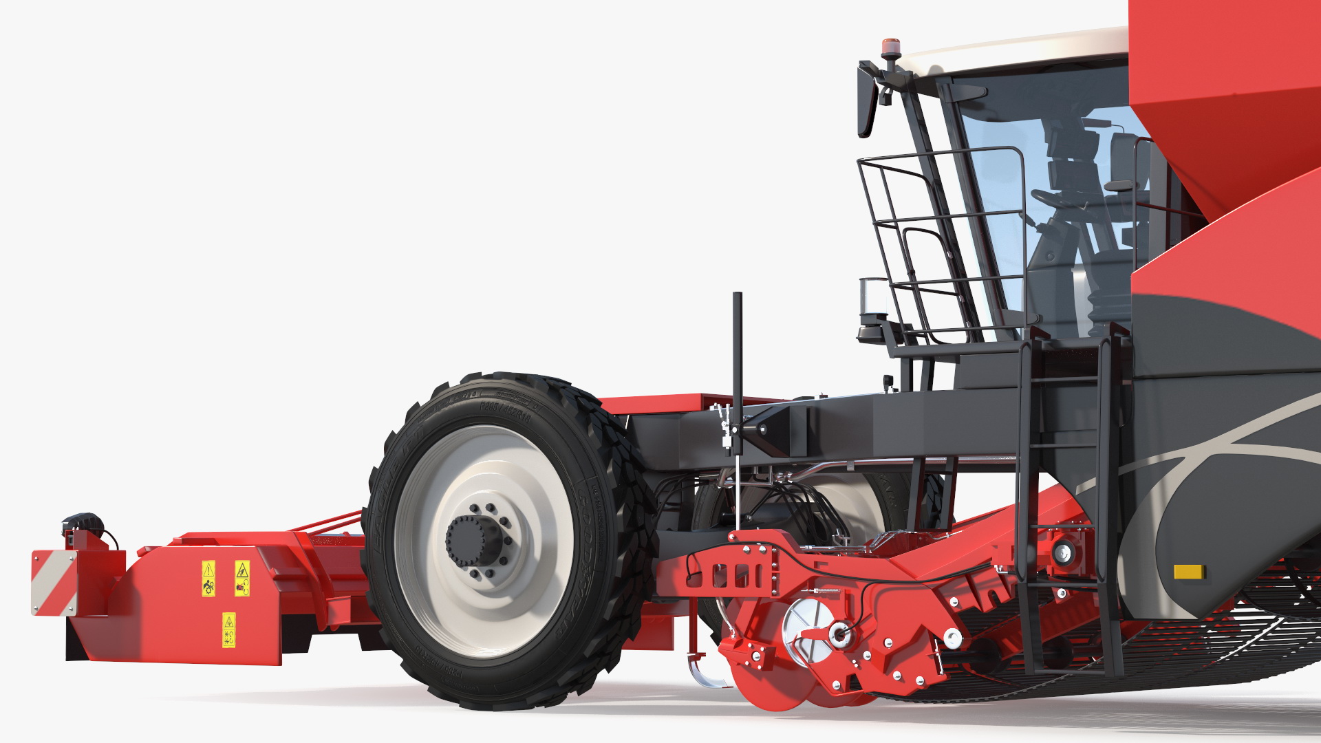3D Dewulf Enduro 4-Row Harvester Rigged