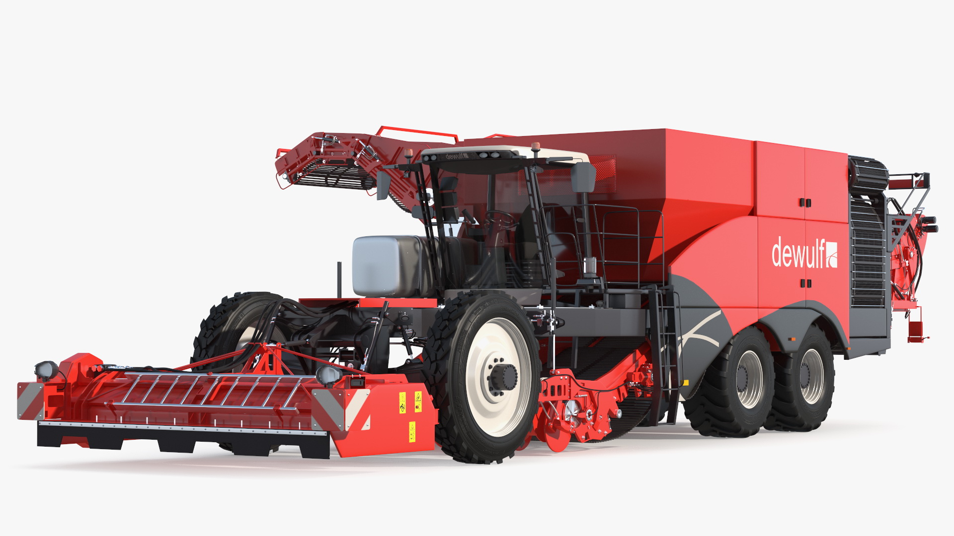 3D Dewulf Enduro 4-Row Harvester Rigged
