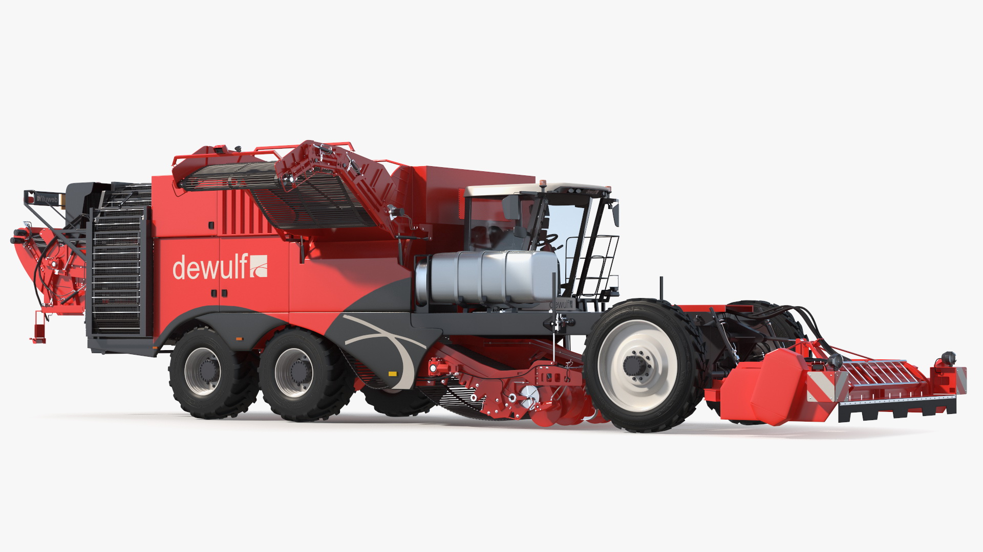 3D Dewulf Enduro 4-Row Harvester Rigged