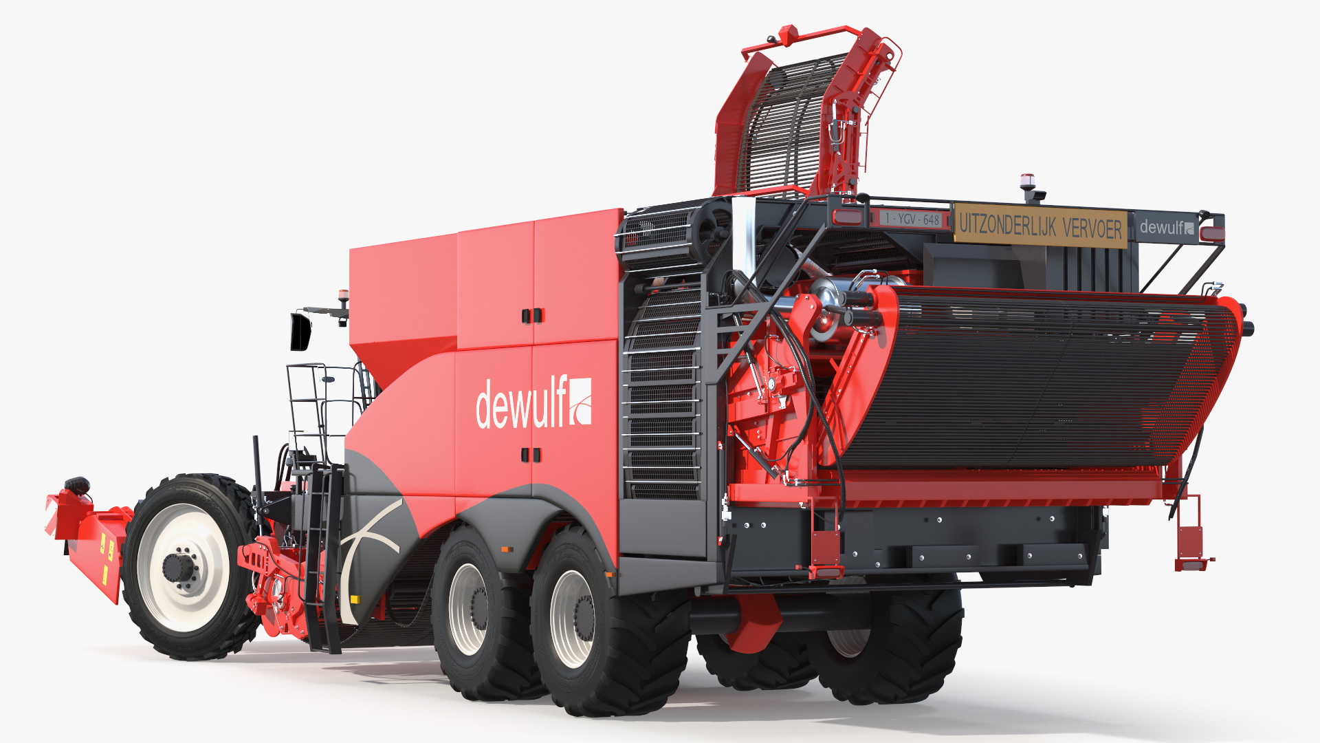 3D Dewulf Enduro 4-Row Harvester Rigged