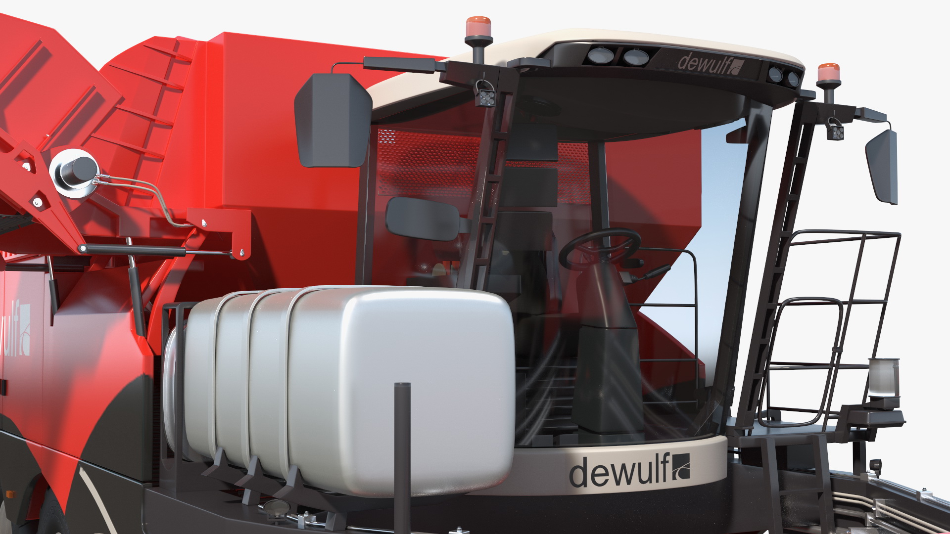 3D Dewulf Enduro 4-Row Harvester Rigged