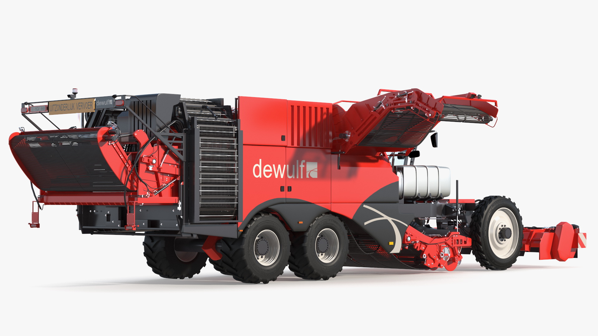 3D Dewulf Enduro 4-Row Harvester Rigged