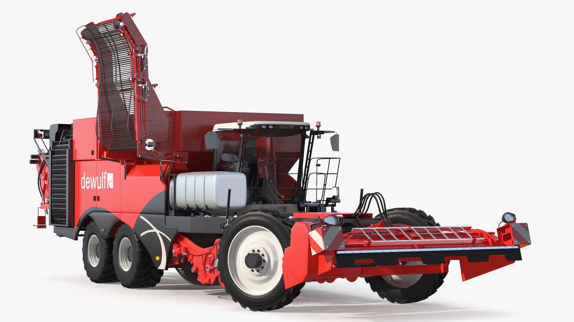 3D Dewulf Enduro 4-Row Harvester Rigged