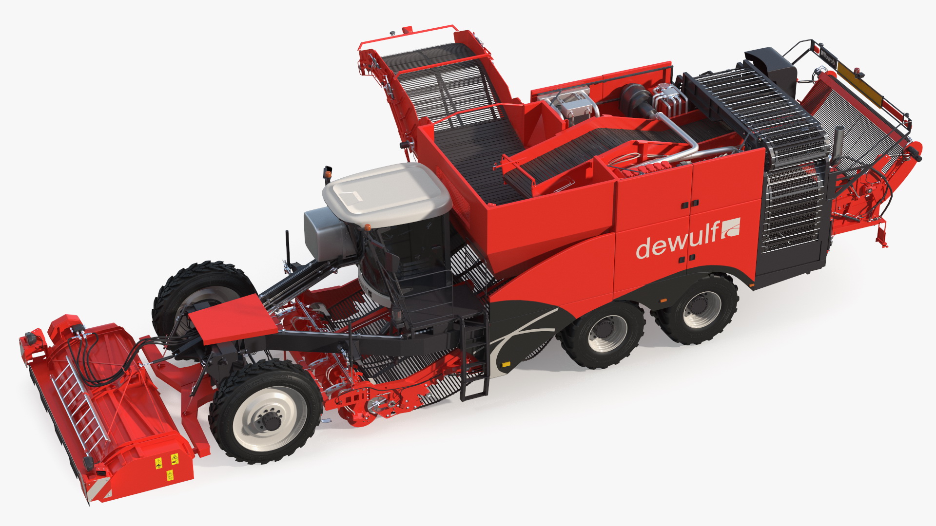 3D Dewulf Enduro 4-Row Harvester Rigged