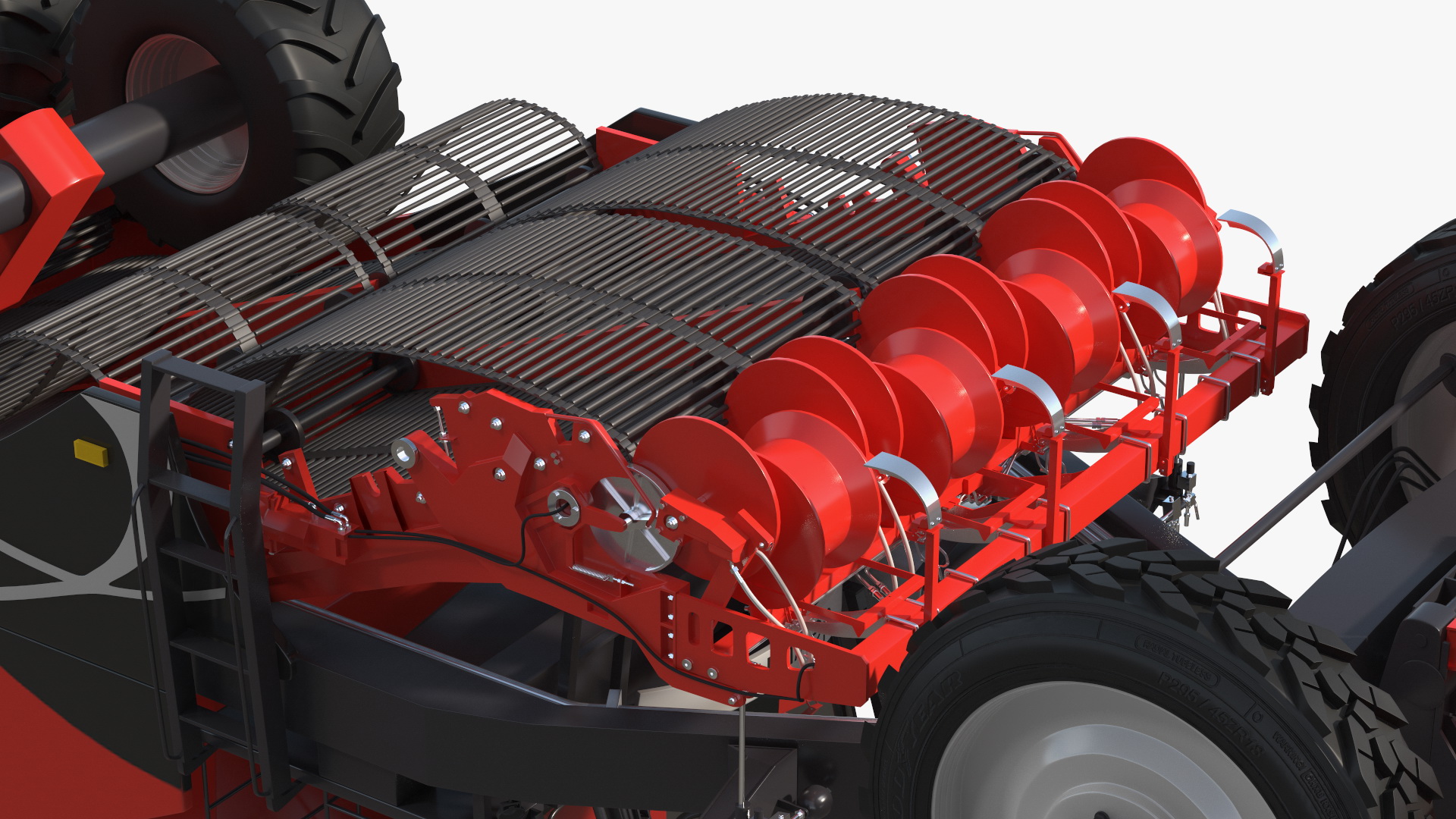 3D Dewulf Enduro 4-Row Harvester Rigged