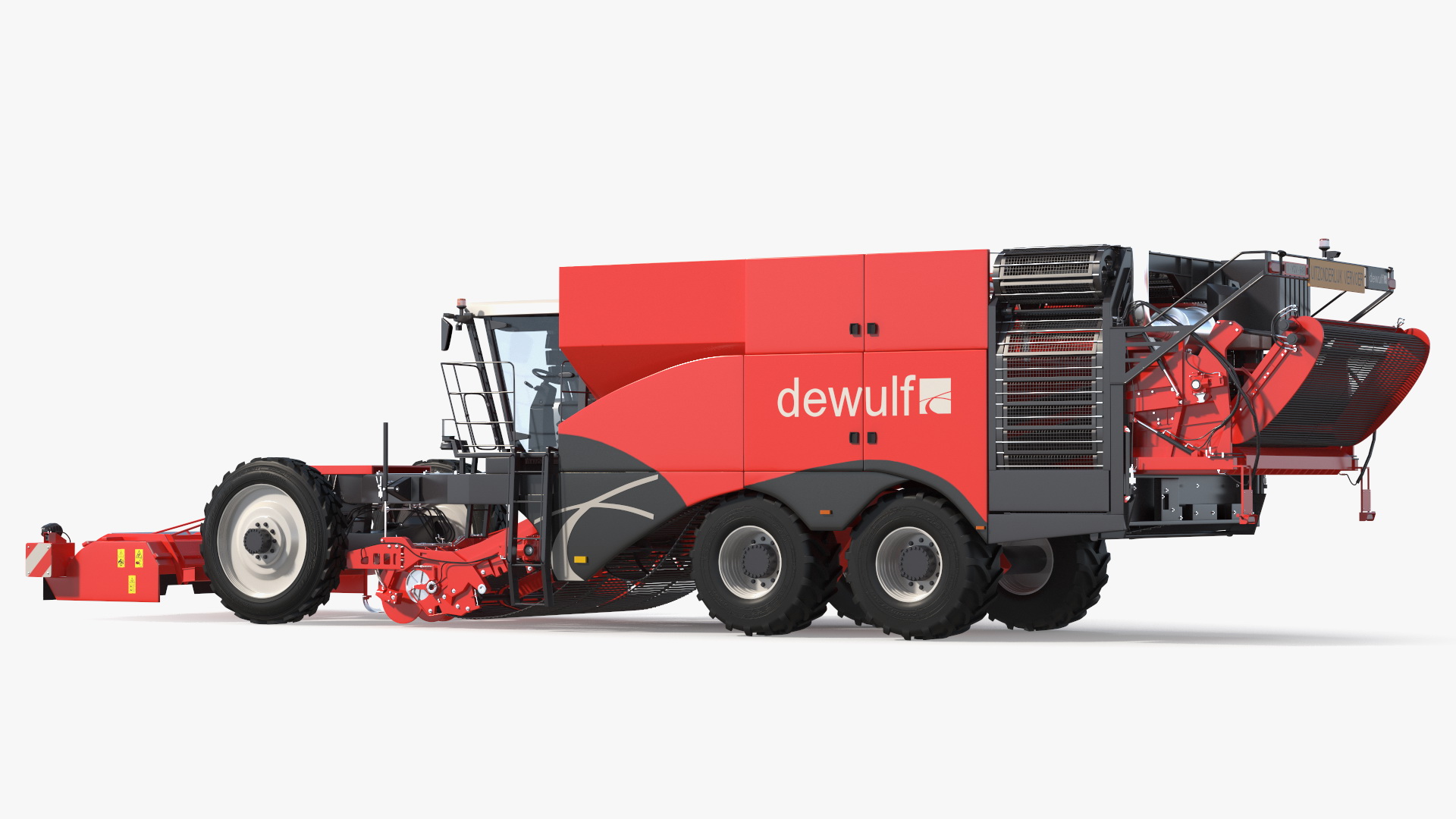 3D Dewulf Enduro 4-Row Harvester Rigged