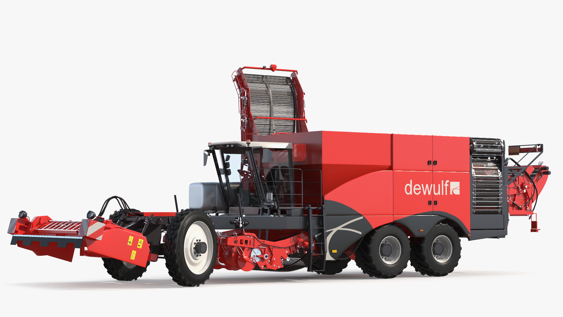 3D Dewulf Enduro 4-Row Harvester Rigged