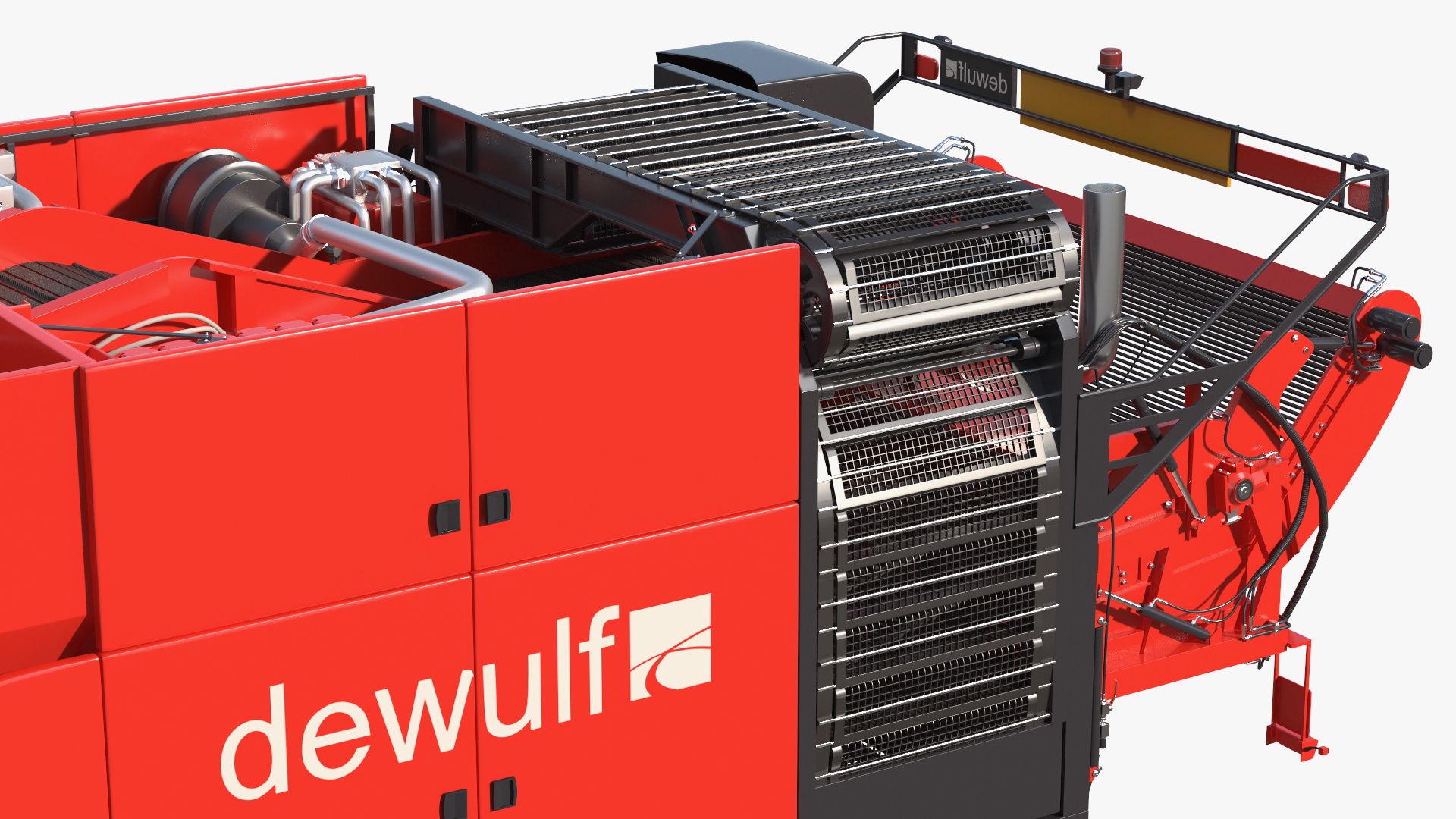 3D Dewulf Enduro 4-Row Harvester Rigged