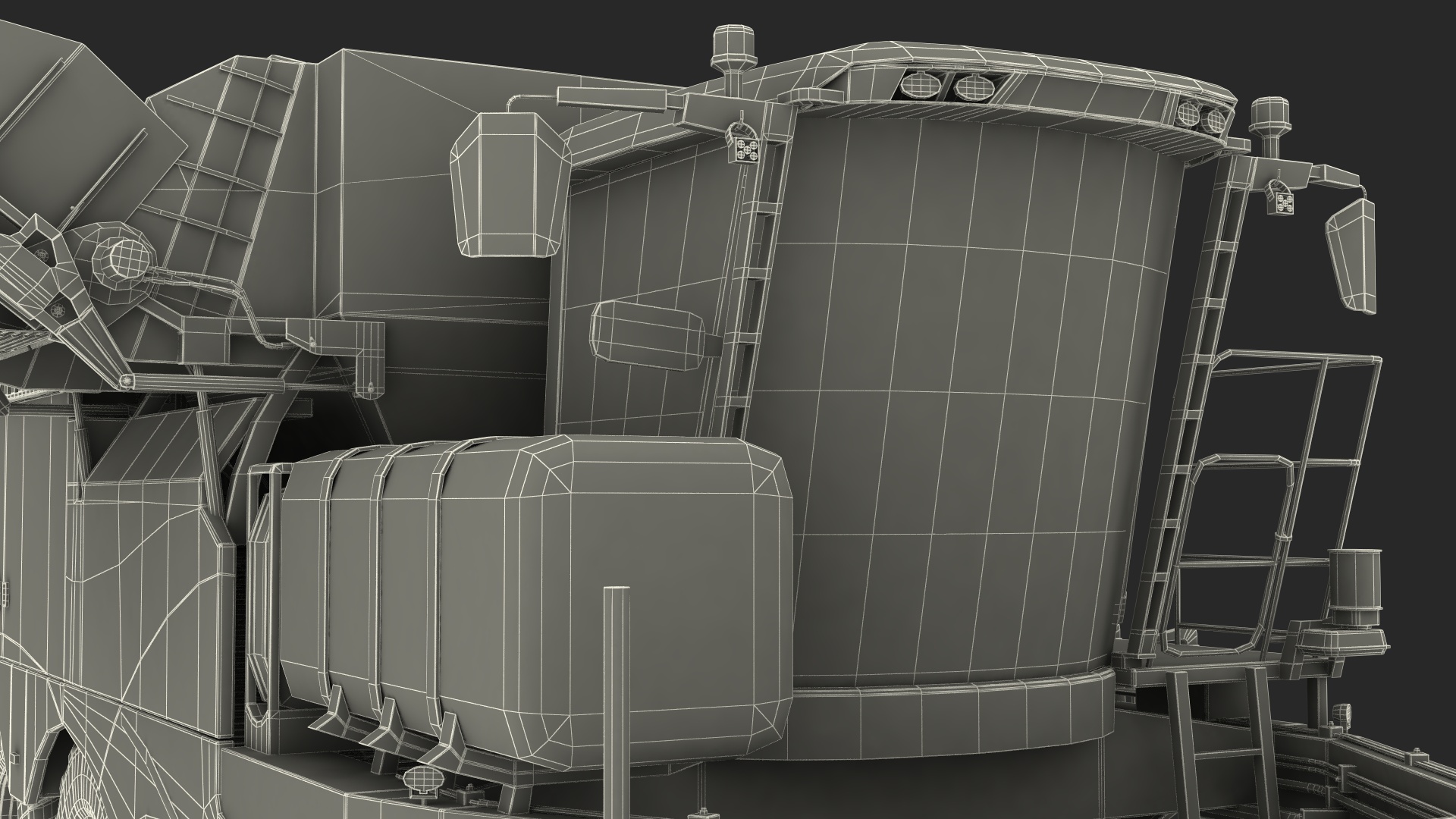 3D Dewulf Enduro 4-Row Harvester Rigged