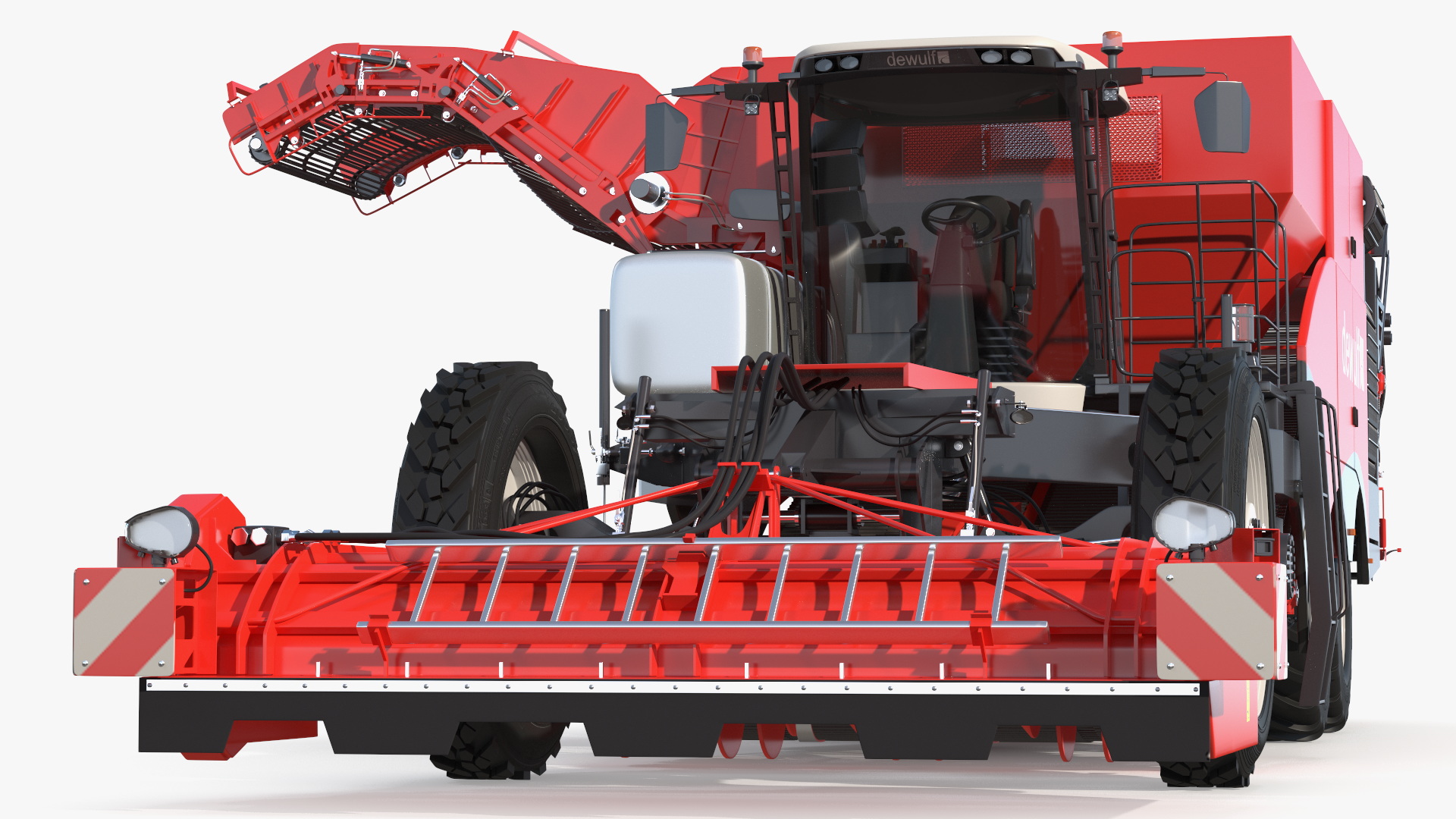3D Dewulf Enduro 4-Row Harvester Rigged