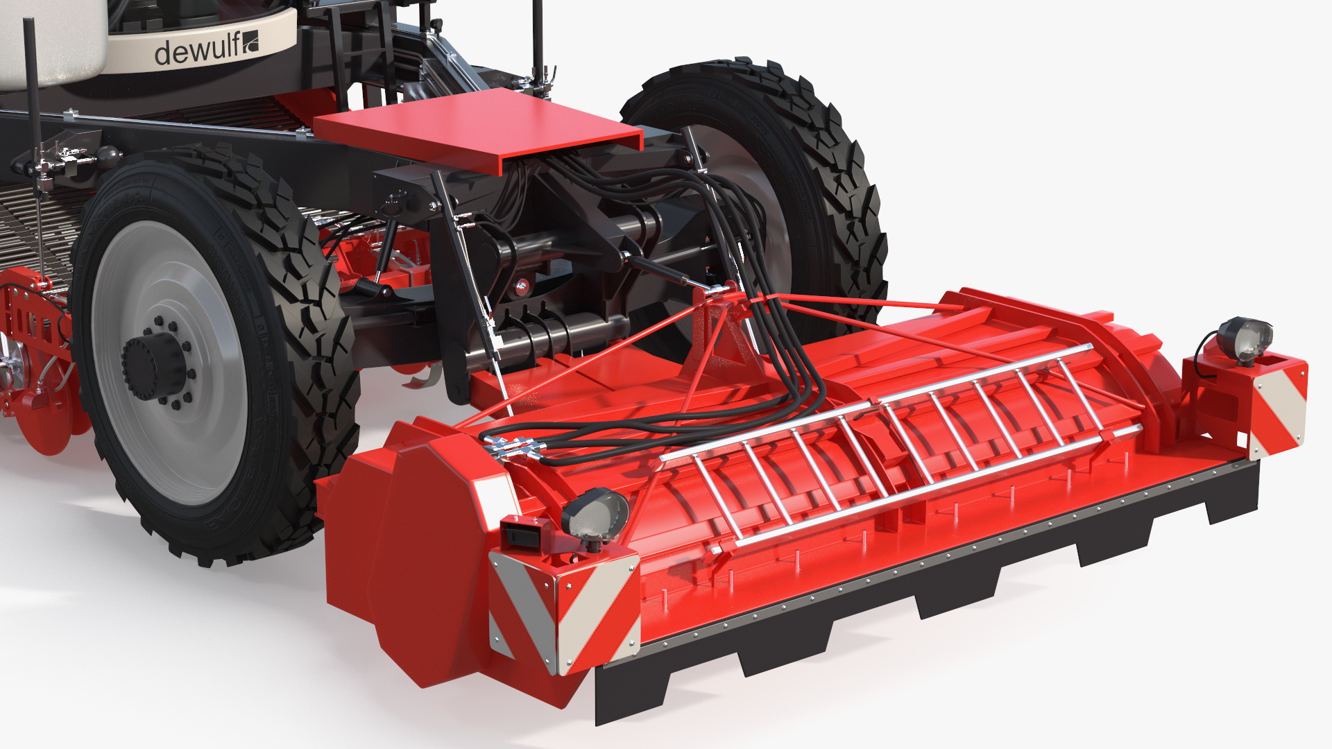 3D Dewulf Enduro 4-Row Harvester Rigged