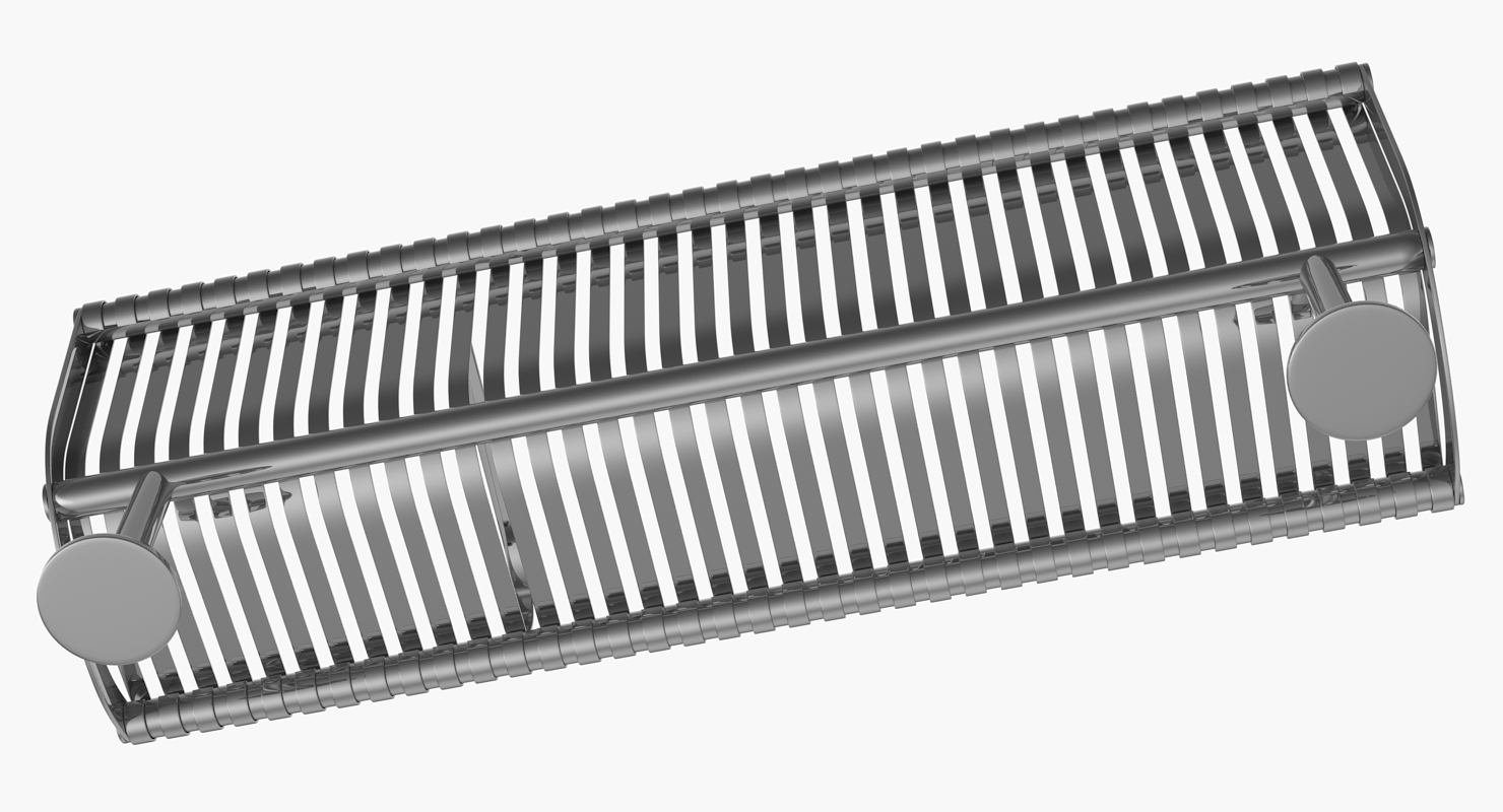 Chrome Coated Bench 3D model