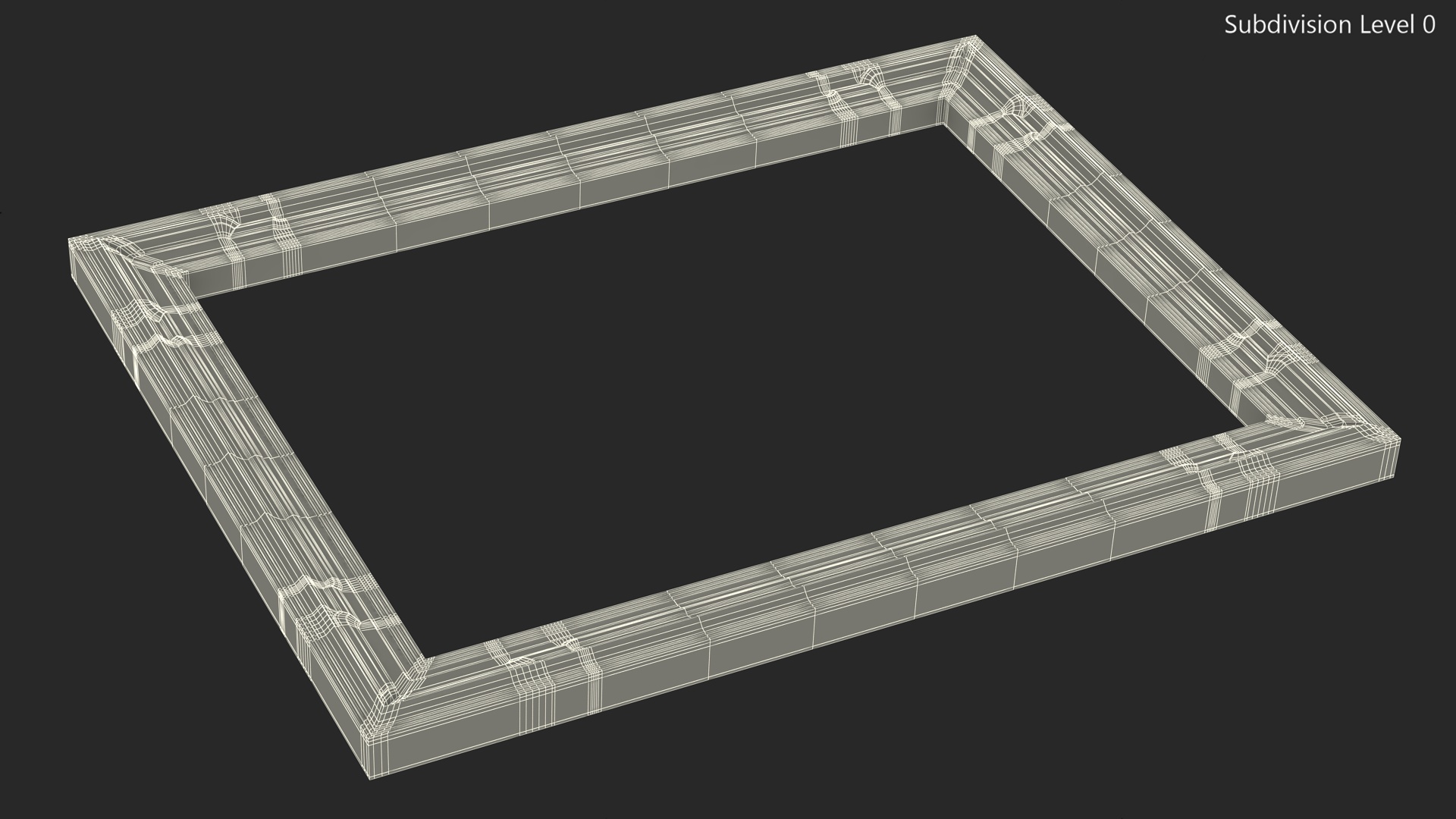 3D Gold Picture Frame model