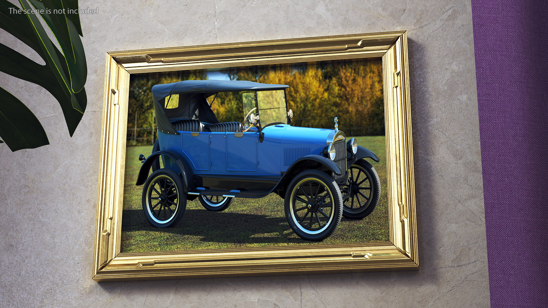 3D Gold Picture Frame model