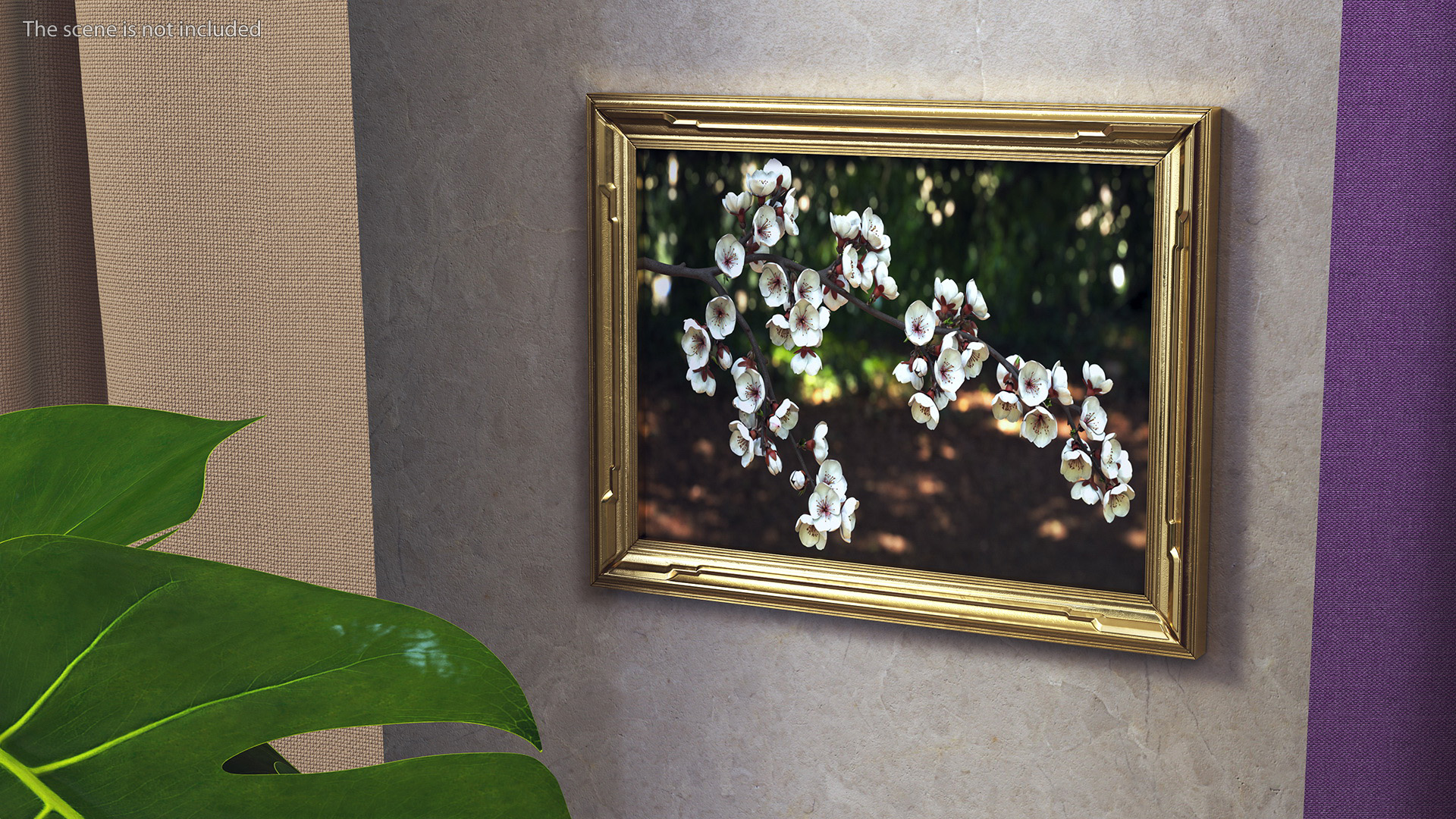 3D Gold Picture Frame model