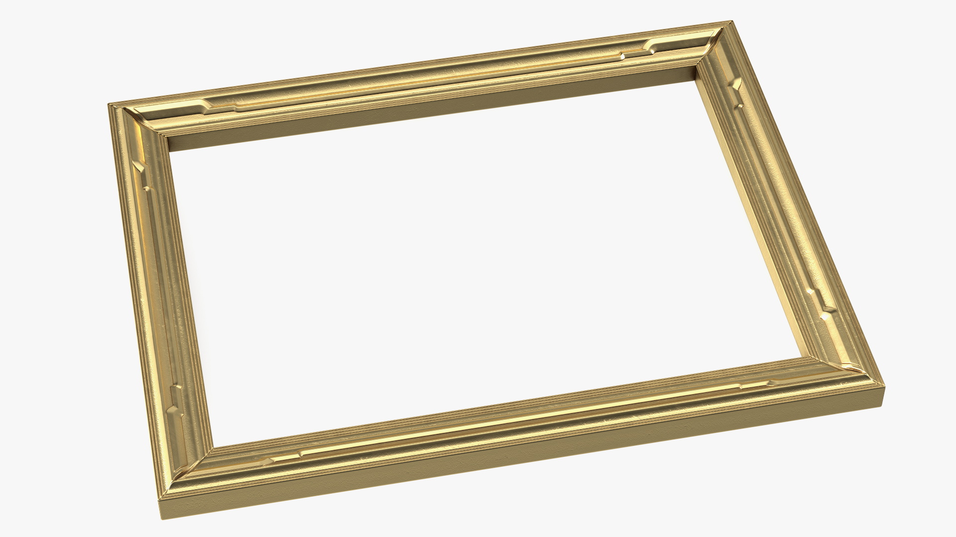 3D Gold Picture Frame model