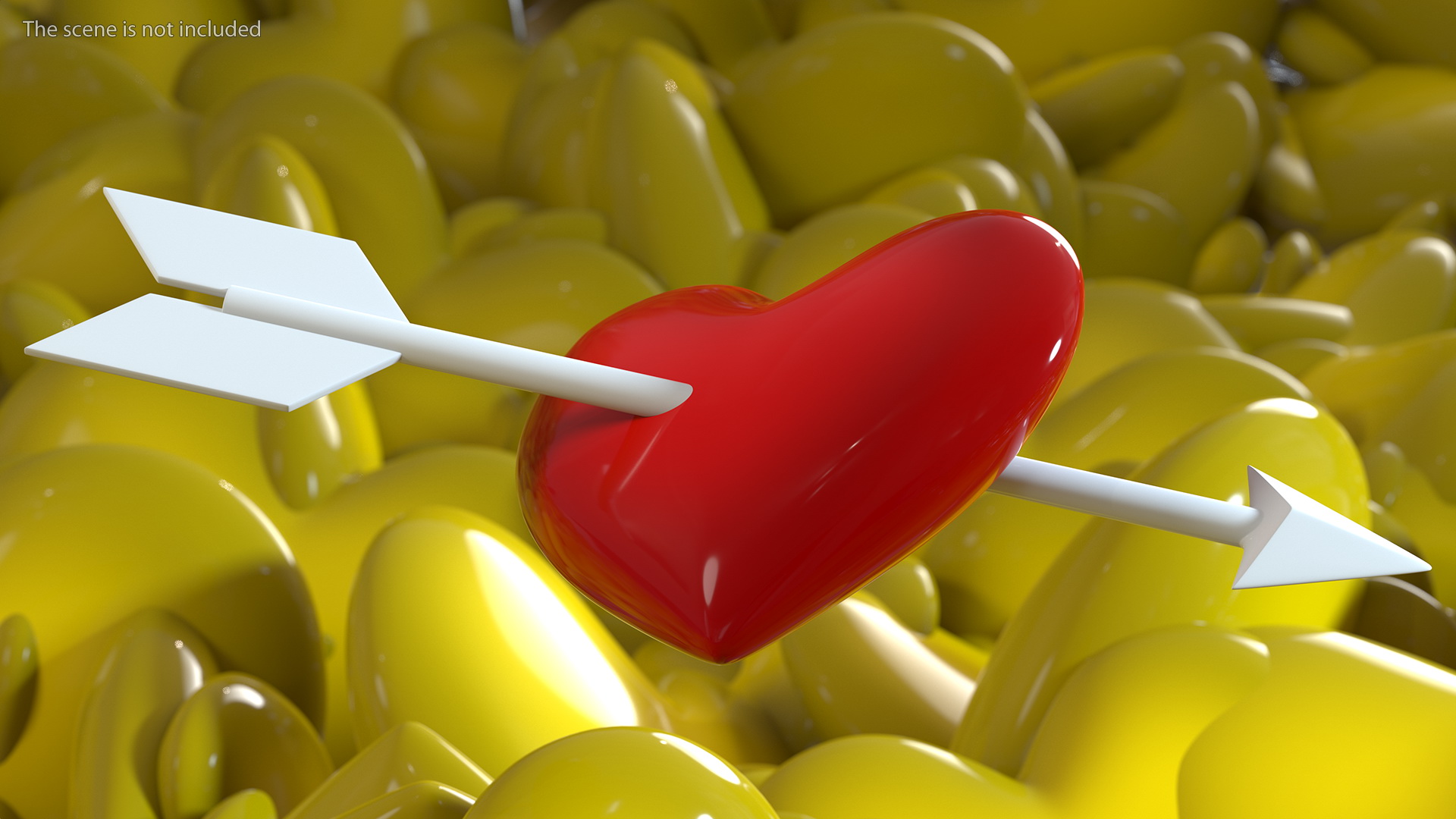 Heart with Arrow Emoji 3D