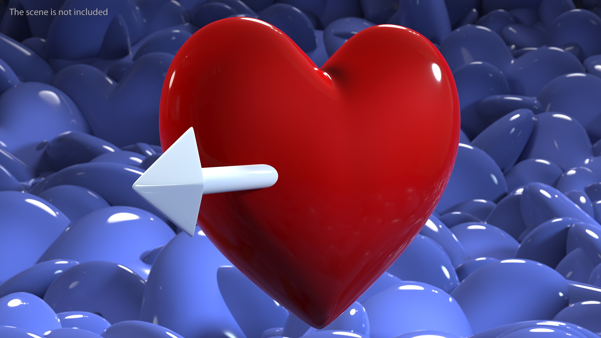 Heart with Arrow Emoji 3D