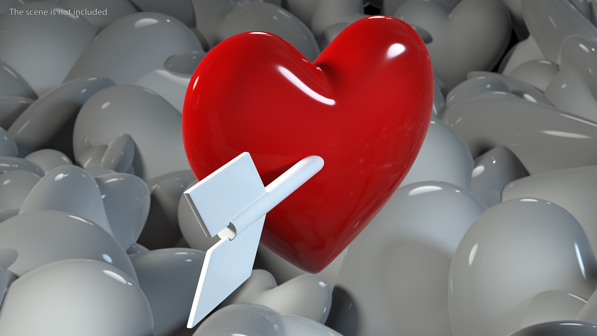 Heart with Arrow Emoji 3D