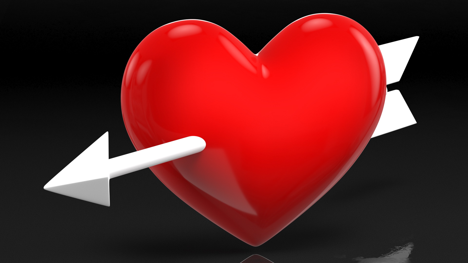 Heart with Arrow Emoji 3D