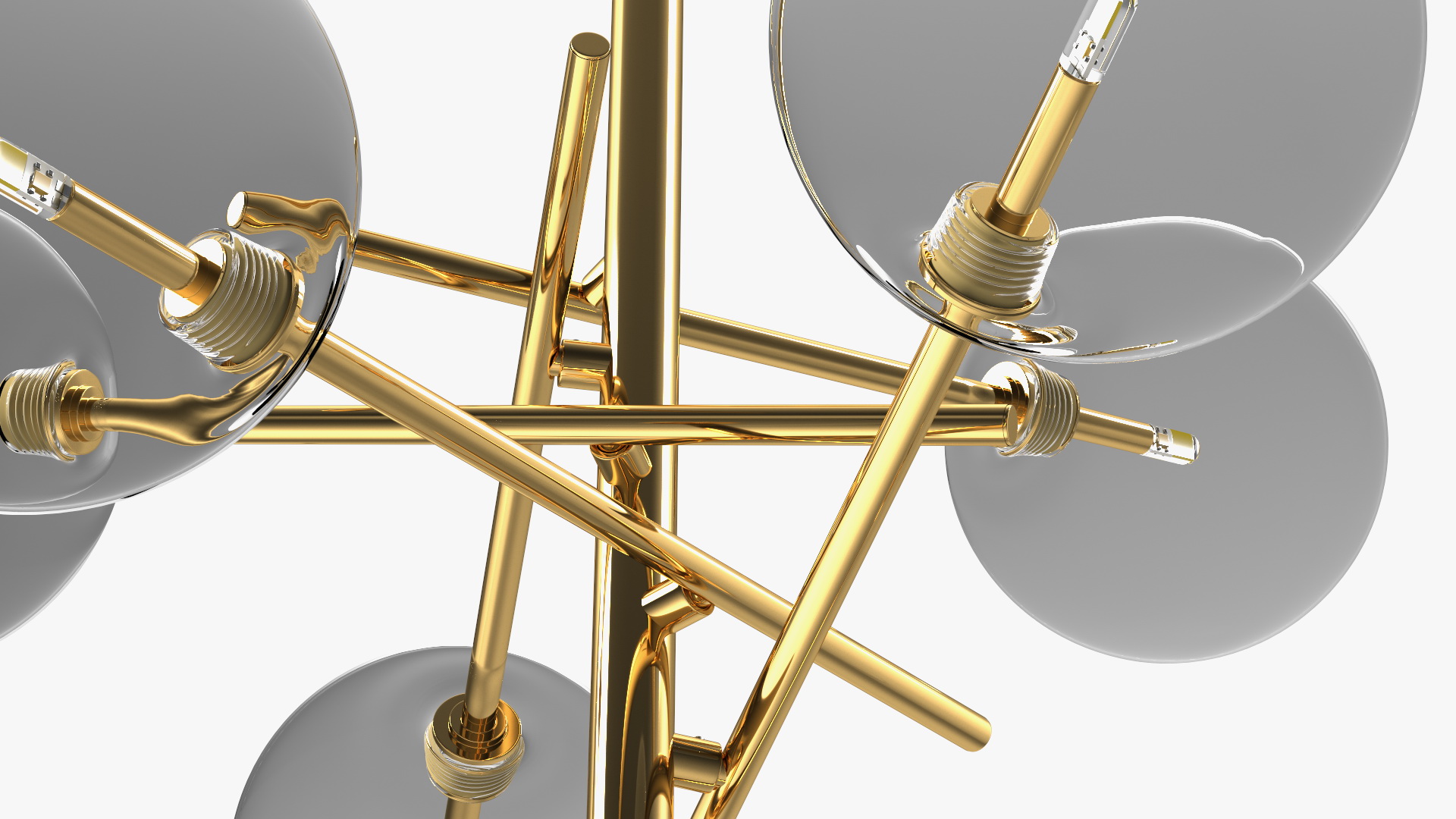 3D model Bubbles Pendant Led Light Gold
