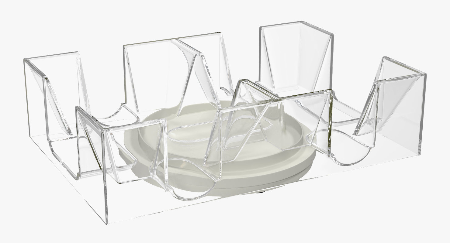 3D Revolving Dual Tray Holder For Playing Card 9 Decks
