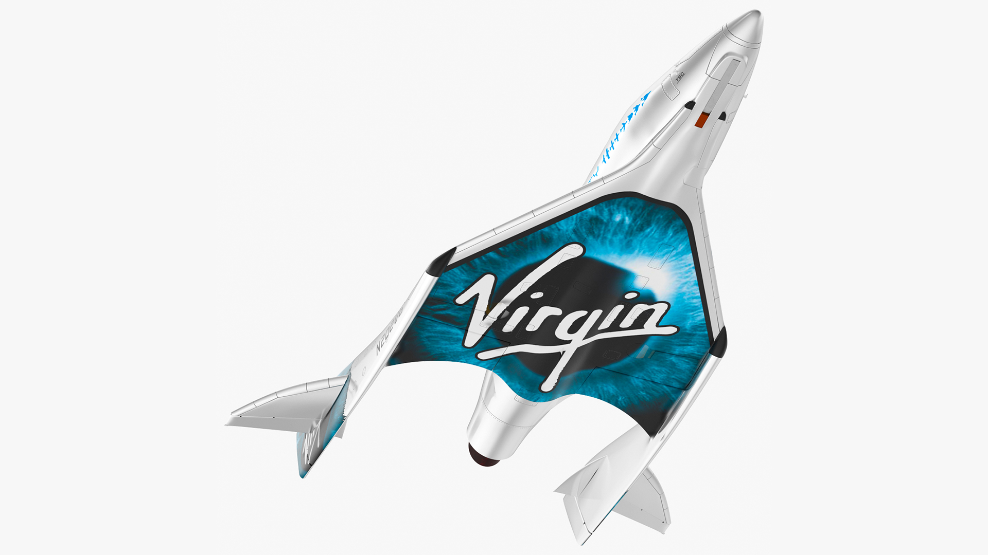 3D VSS Imagine Virgin Galactic SpaceShip III Flight model