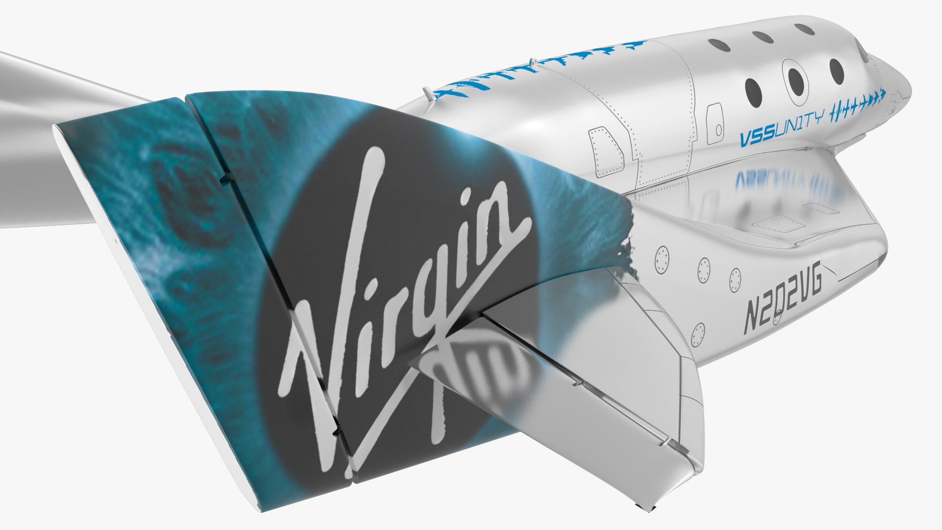 3D VSS Imagine Virgin Galactic SpaceShip III Flight model