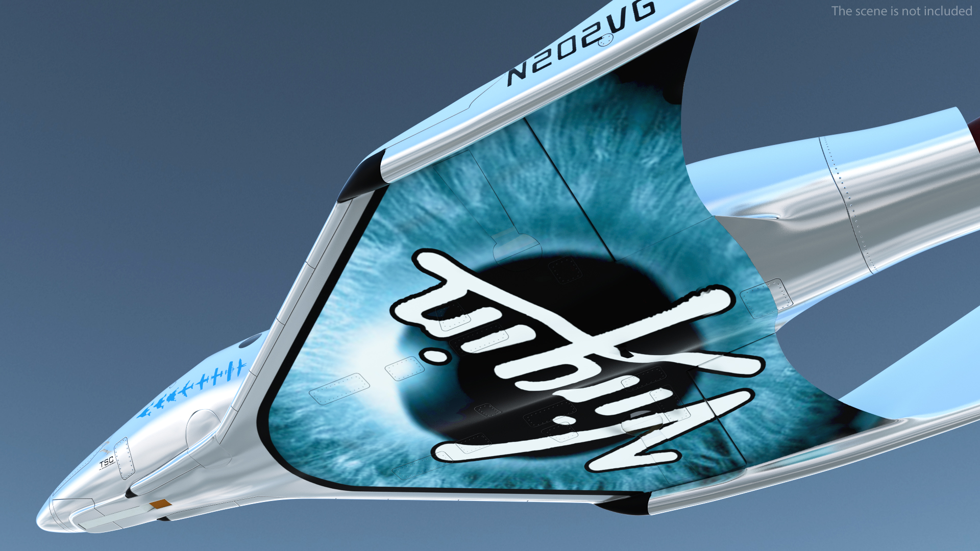 3D VSS Imagine Virgin Galactic SpaceShip III Flight model