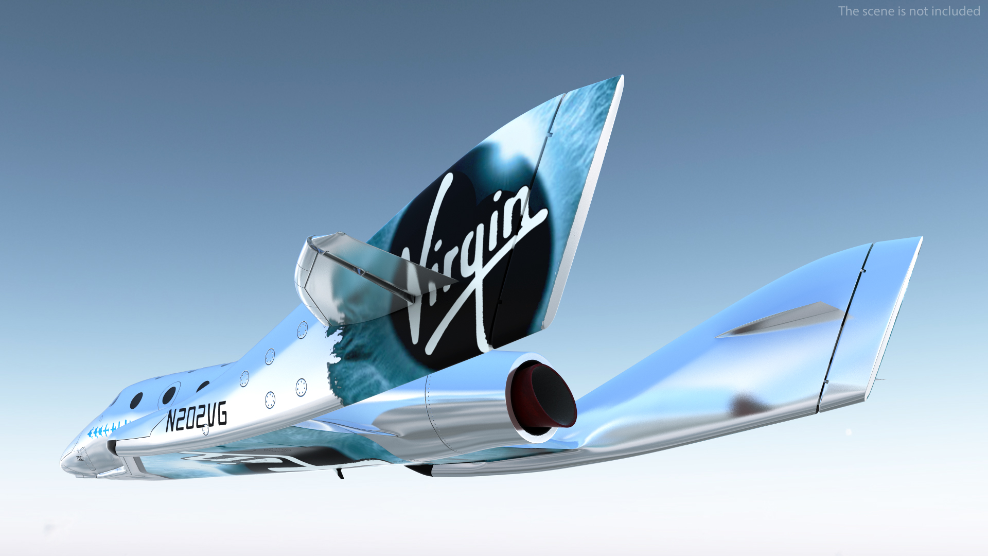 3D VSS Imagine Virgin Galactic SpaceShip III Flight model