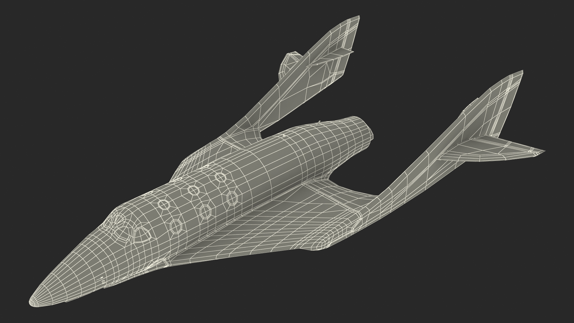 3D VSS Imagine Virgin Galactic SpaceShip III Flight model