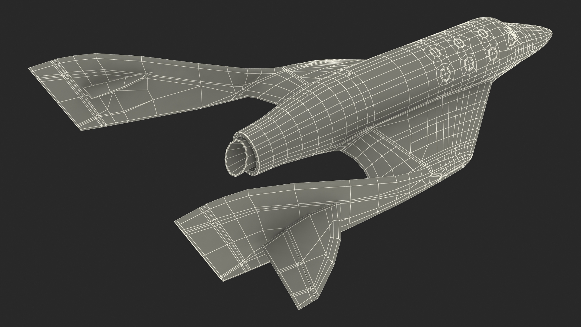 3D VSS Imagine Virgin Galactic SpaceShip III Flight model