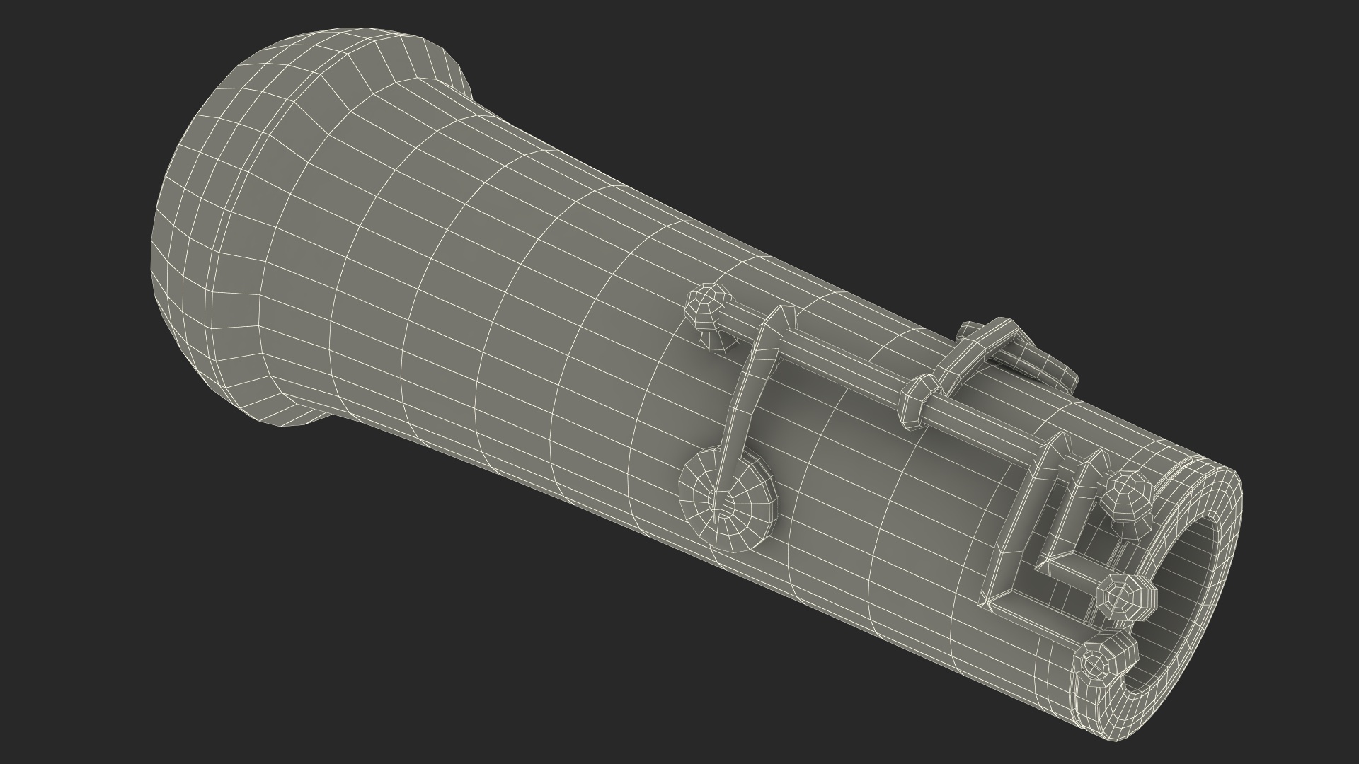Woodwind Instrument Oboe Disassembled 3D