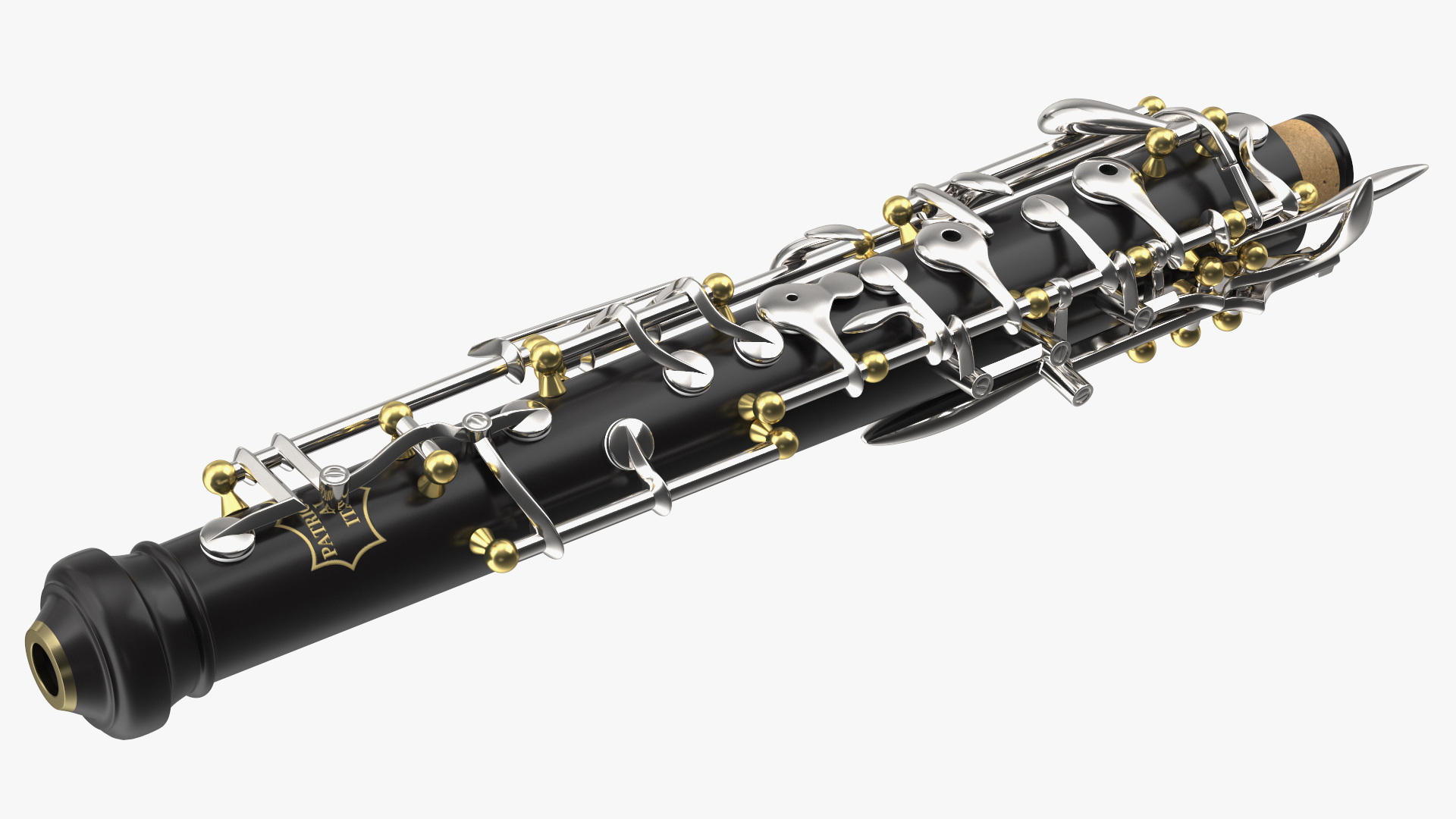 Woodwind Instrument Oboe Disassembled 3D