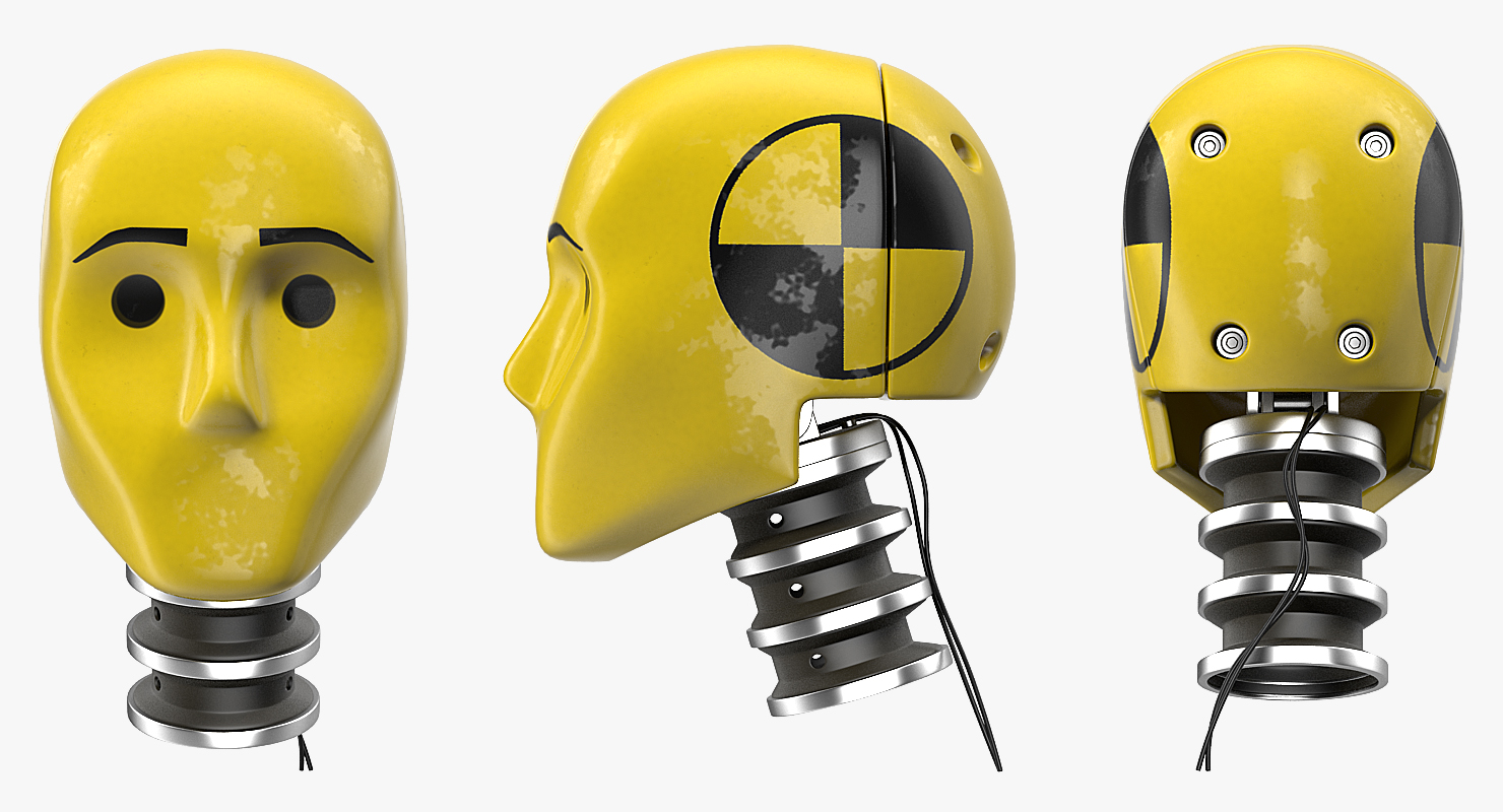 3D Crash Test Dummy Head