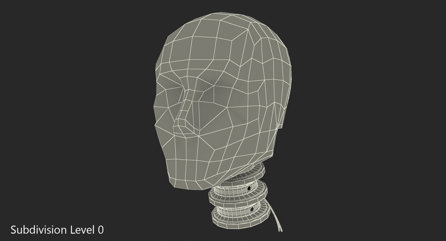 3D Crash Test Dummy Head