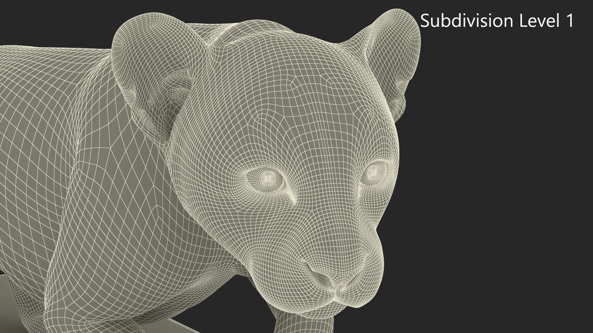 Black Panther Statue on Pedestal 3D
