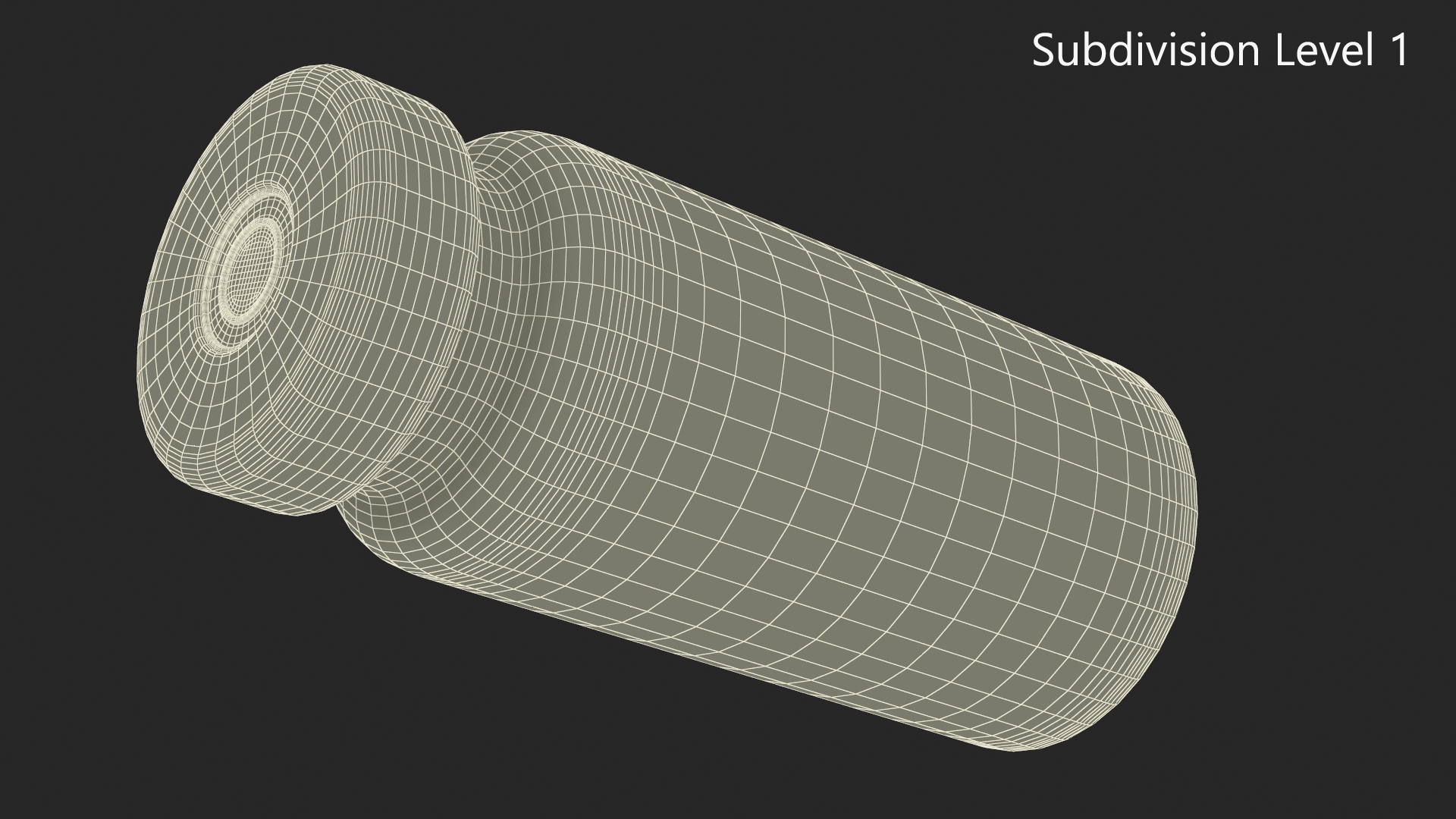 Borosilicate Glass Serum Vial 3D model