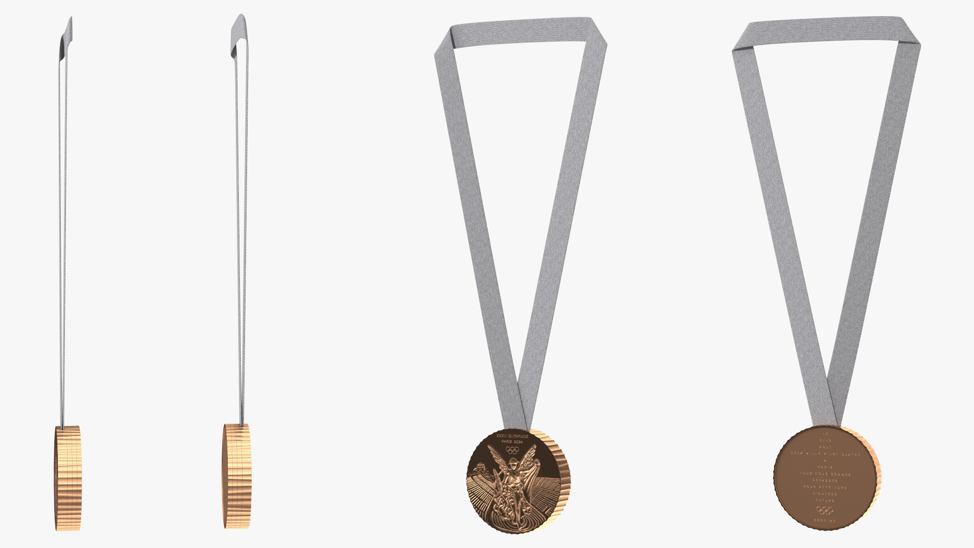 3D model Olympic Bronze Medal 2024